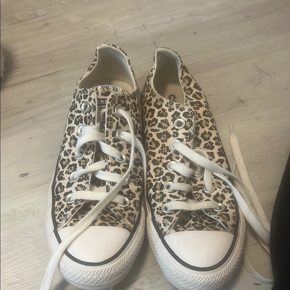 Converse Tan and White Chuck Taylor Sneakers